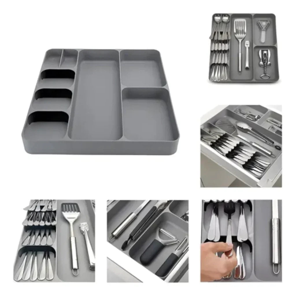 Organiseur de Couverts 39x40 cm pour Tiroir de Cuisine