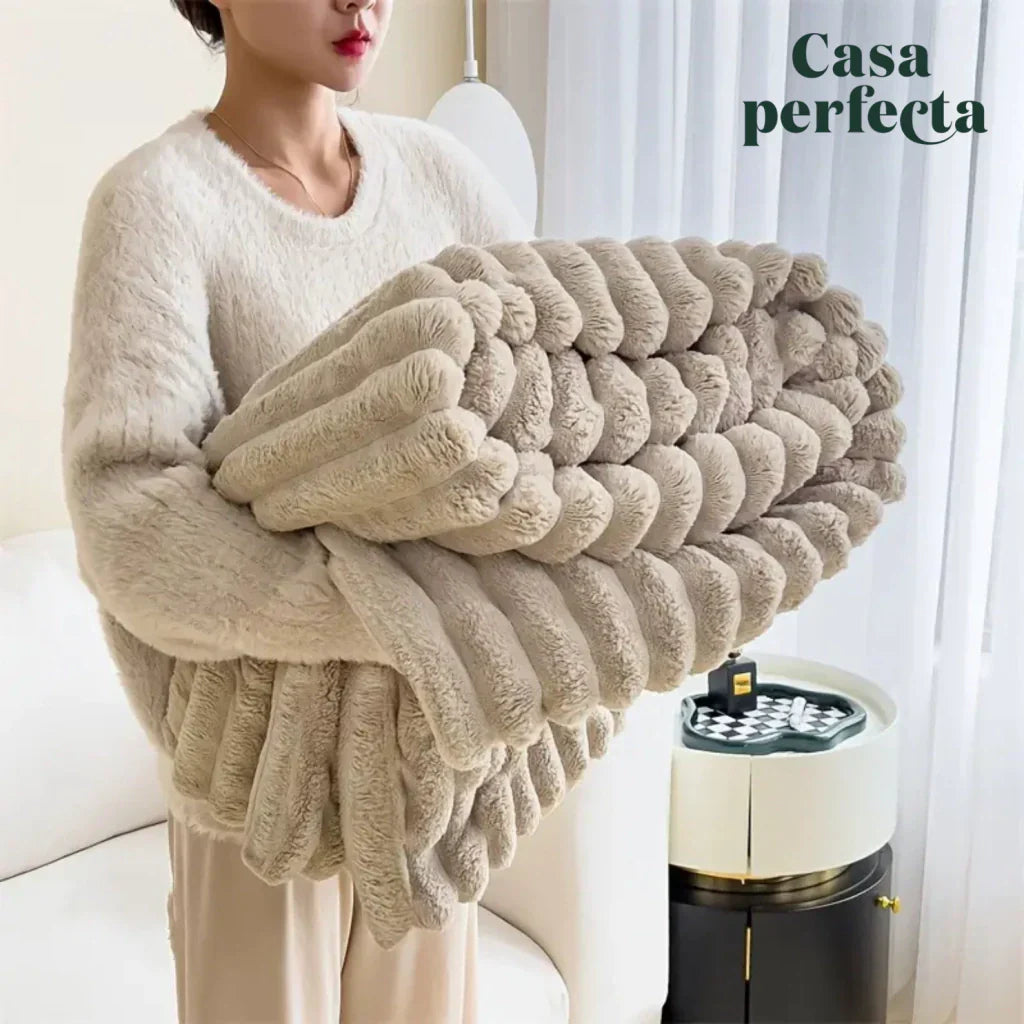 Couverture d’Hiver Classique Effet Nuage | Ultra Douce